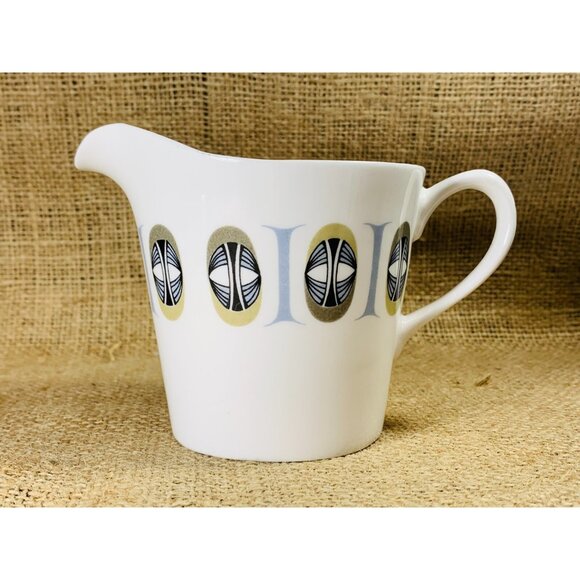 Coclough MCM Cream and Sugar Set Mid-century Geometric Pattern E568 - Picture 6 of 12